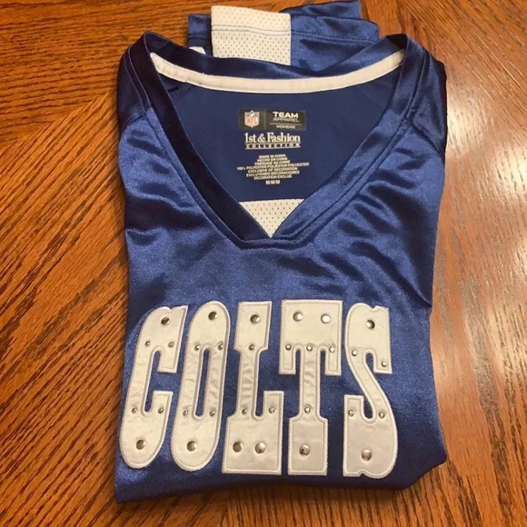 NFL Apparel Indianapolis Colts Embellished Women’s Jersey Meduim - Picture 7 of 7